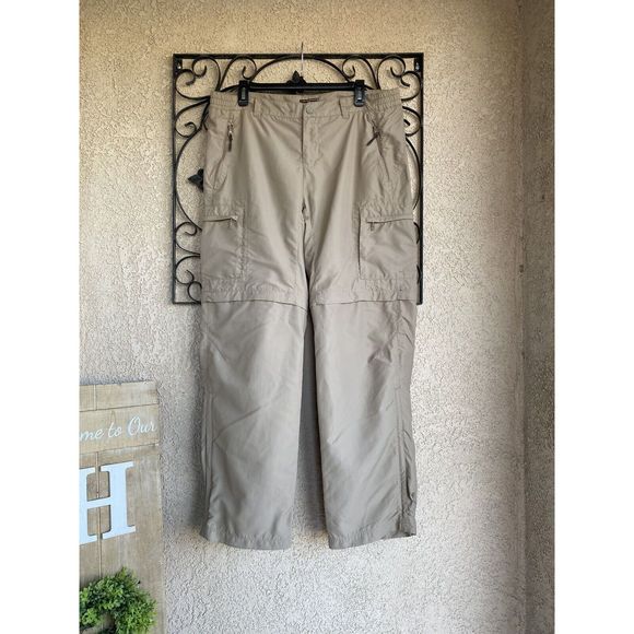 Rei khaki convertible pant to short - size 12 - tan - Picture 1 of 8